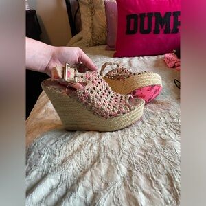 Betsy Johnson vintage wedge heels shoes